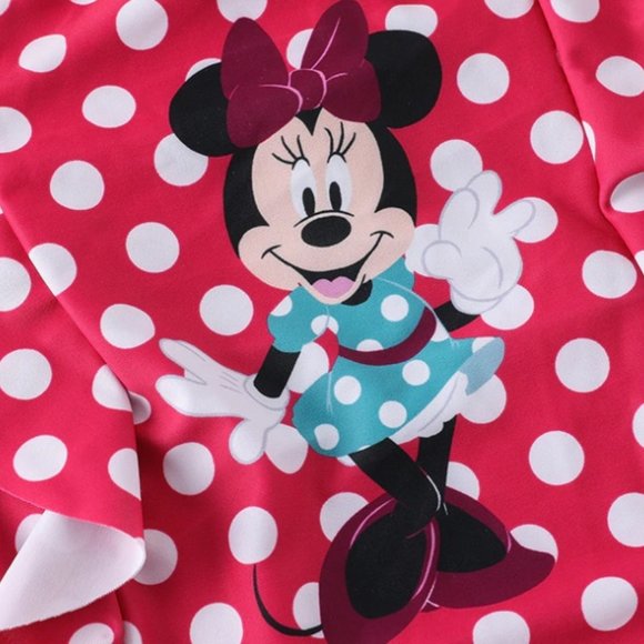 Minnie Mouse girls swimsuit red polka dot - Picture 3 of 4